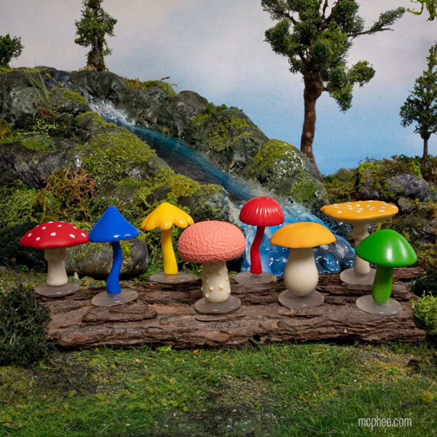 School & Office Archie McPhee | Collection Of Mini Mushrooms