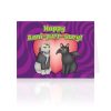 Gift, Party & Holiday Archie McPhee | Happy Anni-Purr-Sary Goth Cats Greeting Card