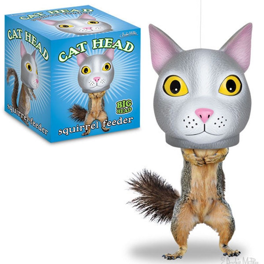 Fun Archie McPhee | Cat Head Squirrel Feeder