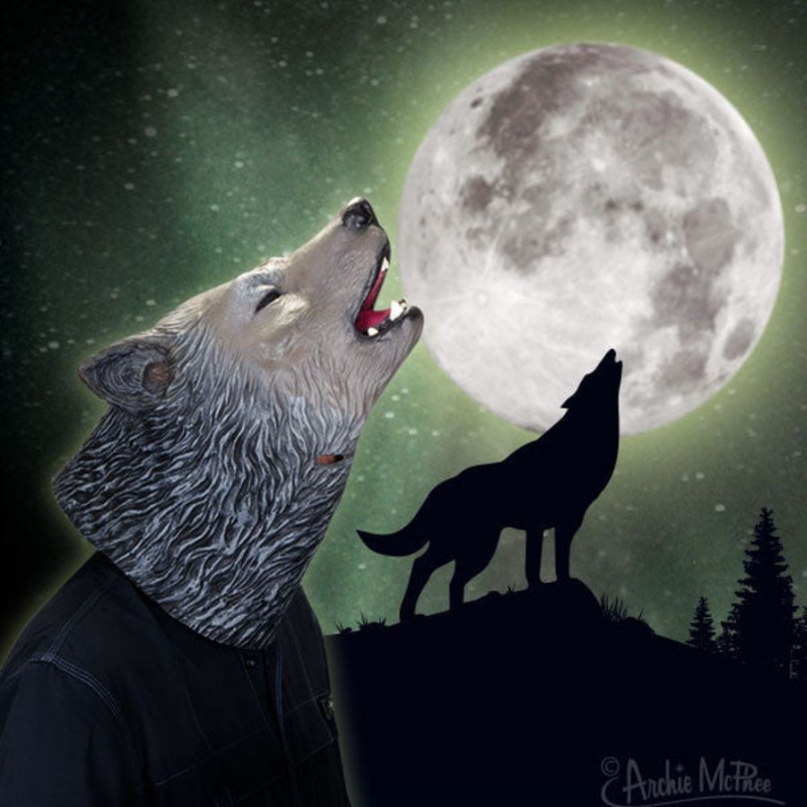 Gift, Party & Holiday Archie McPhee | Howling Wolf Mask