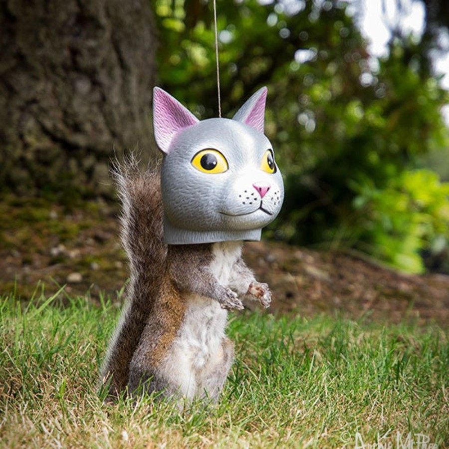 For The Home Archie McPhee | Cat Head Squirrel Feeder