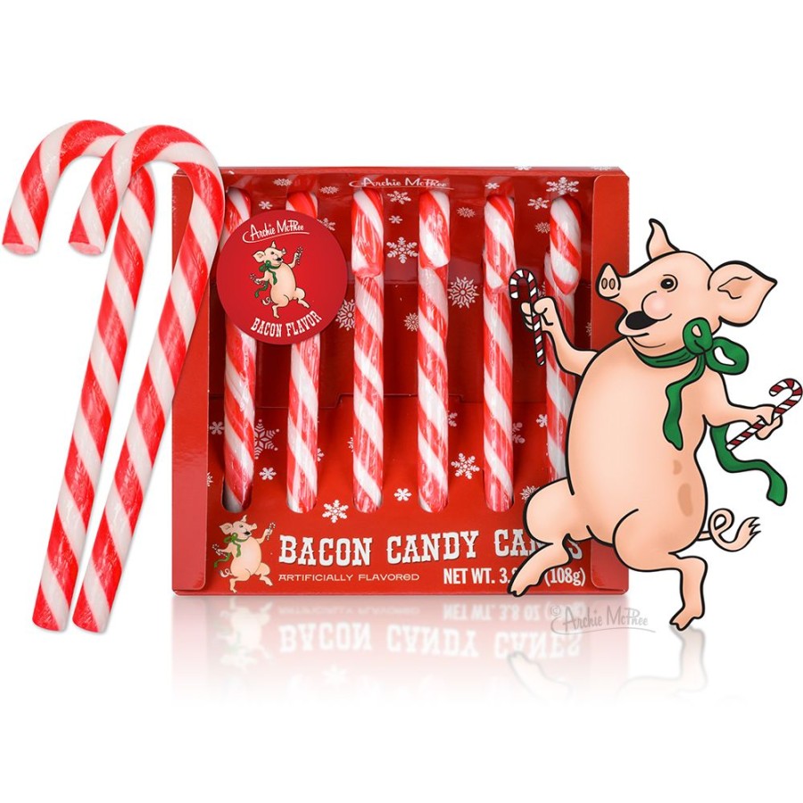 Candy Archie McPhee | Bacon Candy Canes