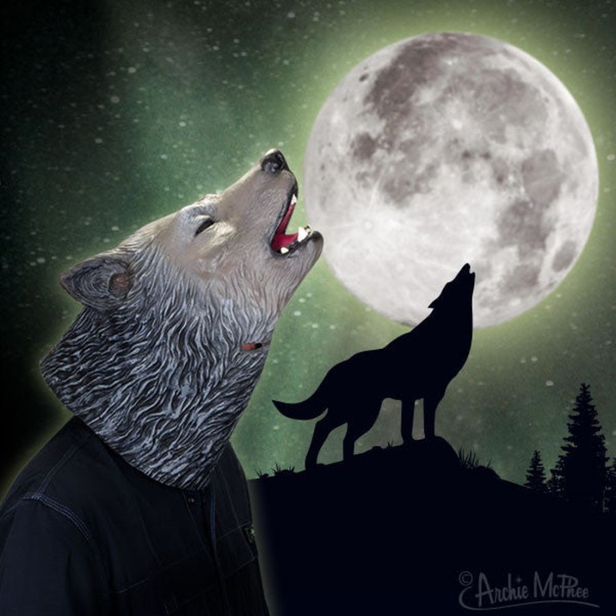 Masks Archie McPhee | Howling Wolf Mask