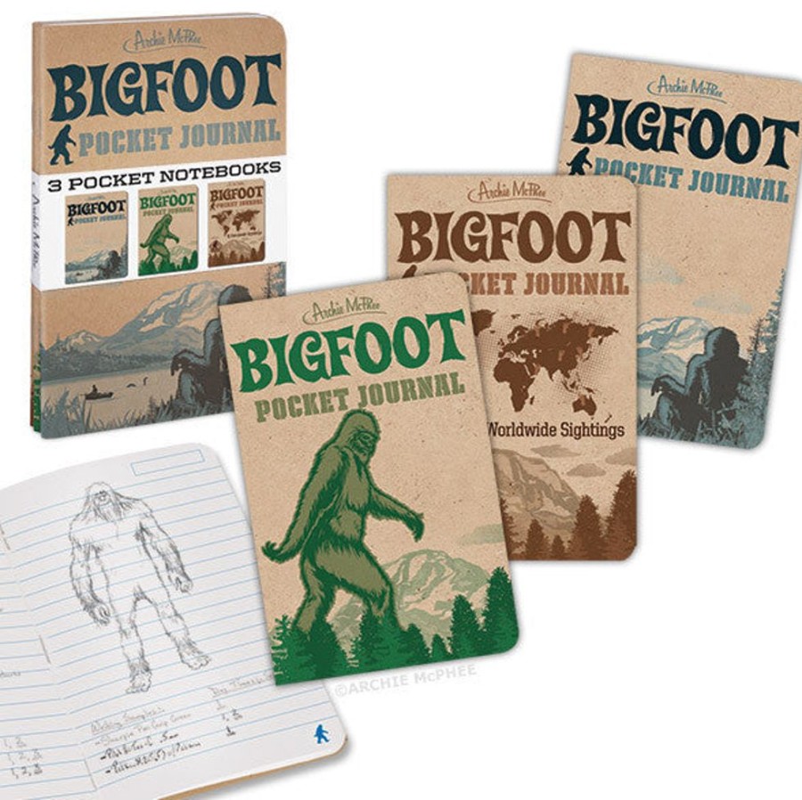 Fun Archie McPhee | Bigfoot Pocket Journals