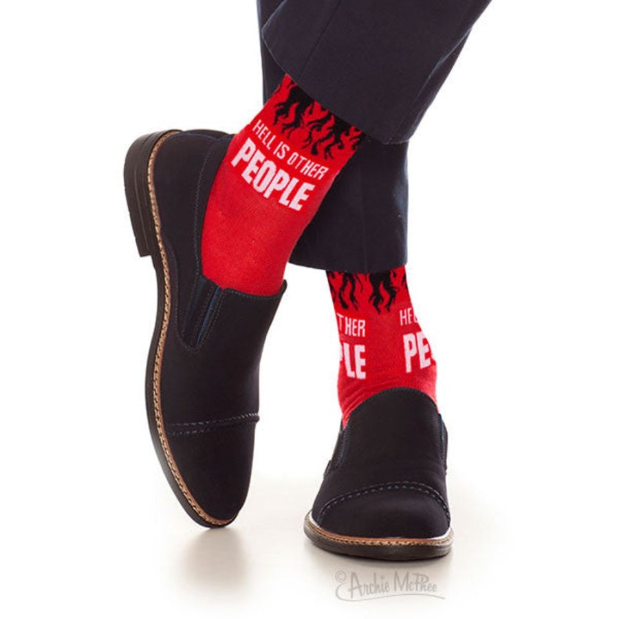 Gifts Archie McPhee | Hell Is Other People Socks