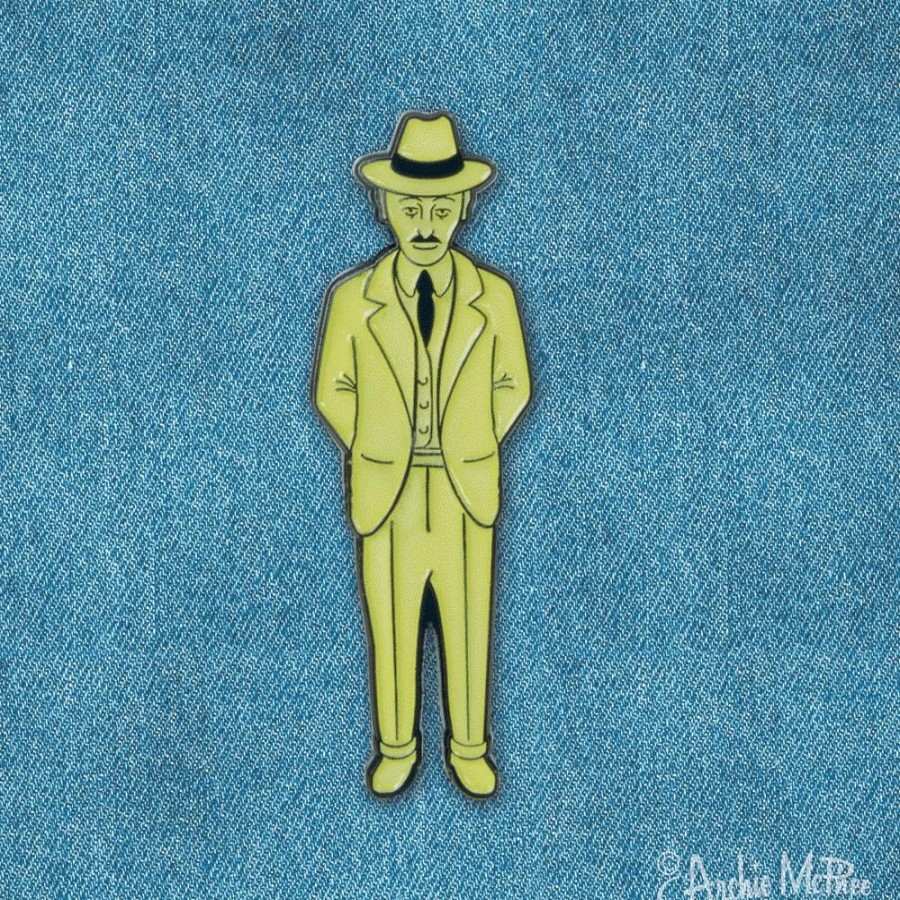 For You Archie McPhee | Senor Misterioso Enamel Pin