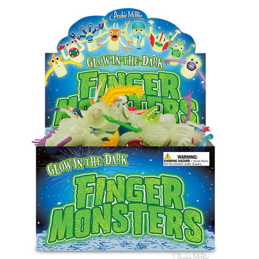 Bulk Archie McPhee | Glow-In-The-Dark Finger Monsters