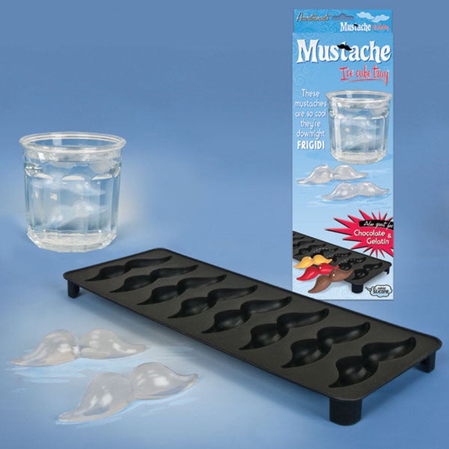 Fun Archie McPhee | Mustache Ice Cube Tray