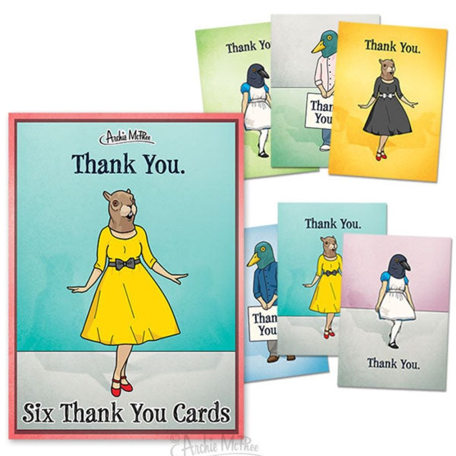 Gift, Party & Holiday Archie McPhee | Thank You Cards Boxed Set