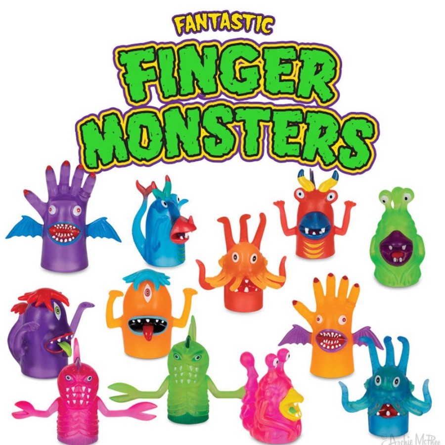 Gift, Party & Holiday Archie McPhee | Fantastic Finger Monsters Bulk Box