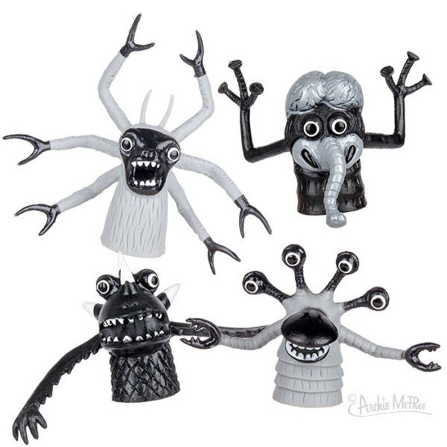 Fun Archie McPhee | Black And White Finger Monsters