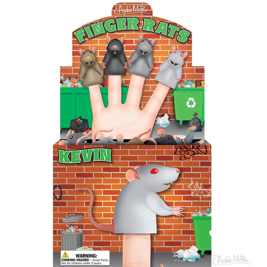 Fun Archie McPhee | Finger Rats Bulk Box