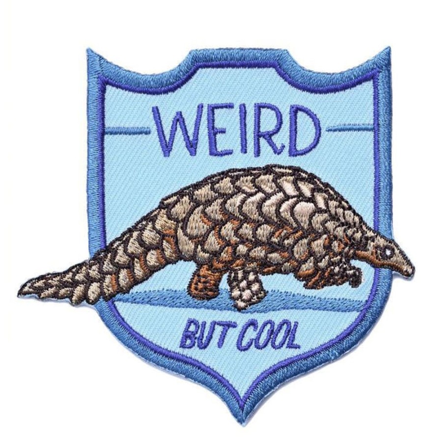 Gifts Archie McPhee | Weird But Cool Pangolin Embroidered Patch