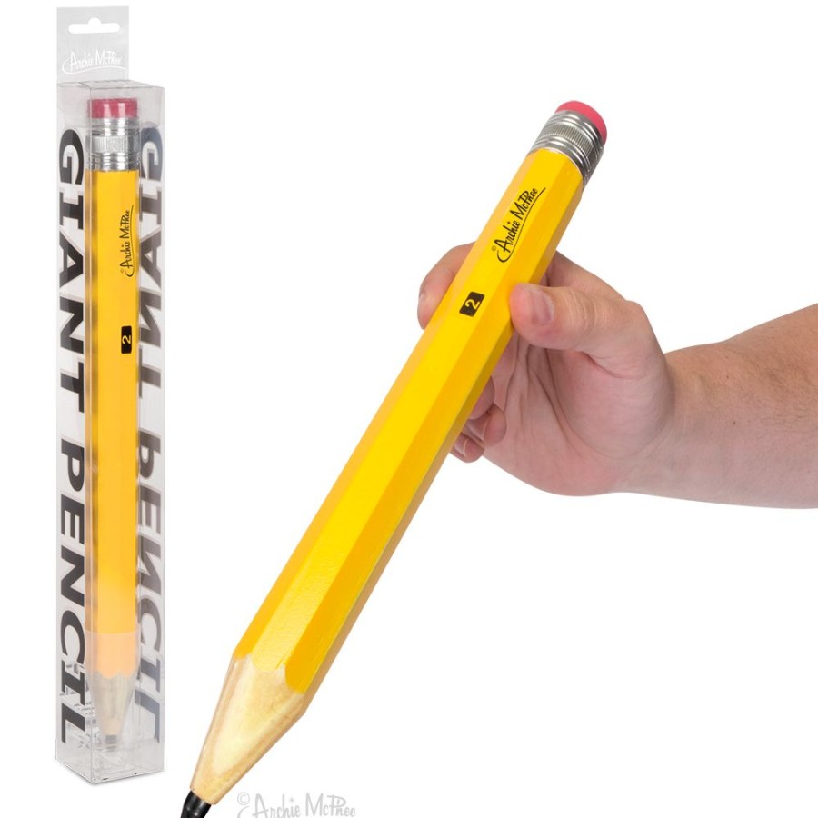 Gifts Archie McPhee | Giant Wooden Pencil