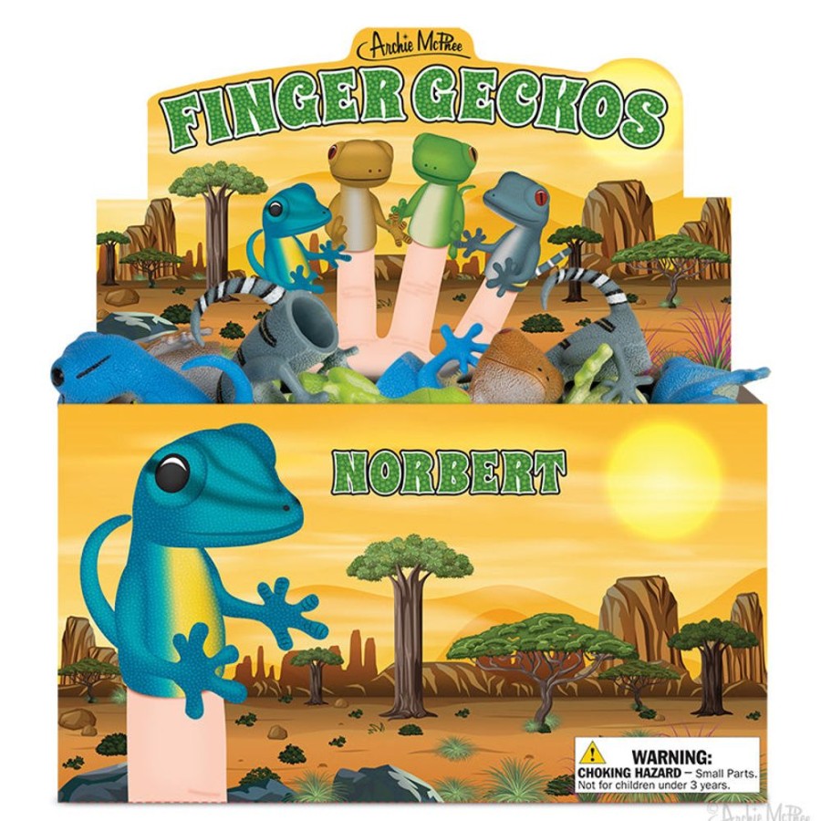 Gifts Archie McPhee | Finger Geckos Bulk Box