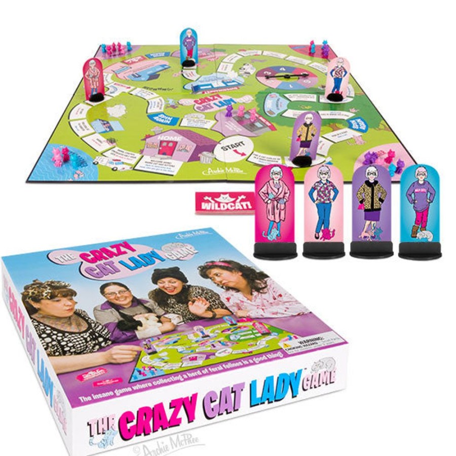 Gifts Archie McPhee | Crazy Cat Lady Board Game