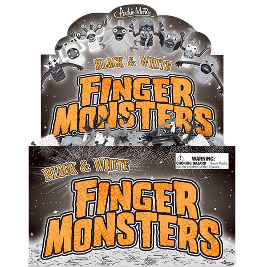 Gift, Party & Holiday Archie McPhee | Black And White Finger Monsters