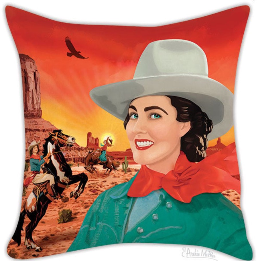 Gift, Party & Holiday Archie McPhee | Cowgirl Pillow Cover