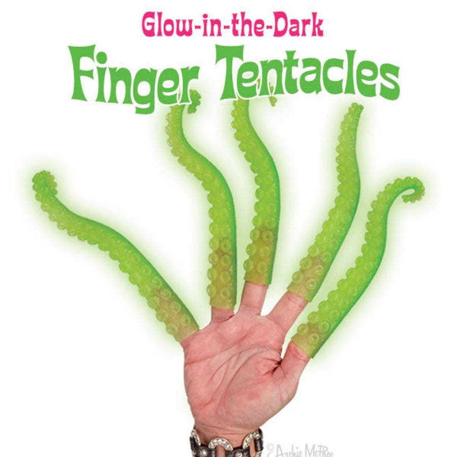 Gift, Party & Holiday Archie McPhee | Glow-In-The-Dark Finger Tentacles