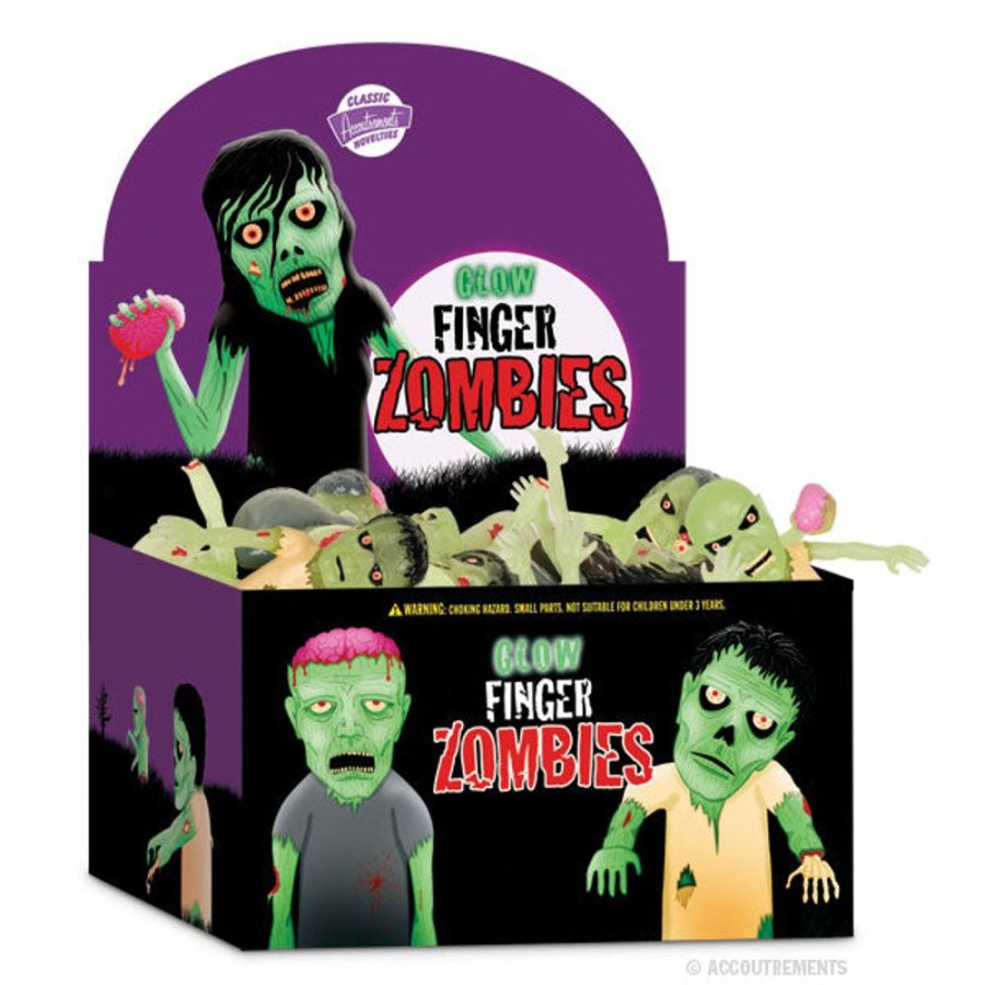 Fun Archie McPhee | Glow Zombie Finger Puppets