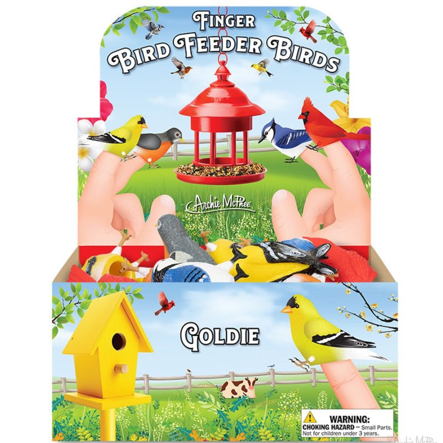 Gifts Archie McPhee | Finger Bird Feeder Birds Bulk Box