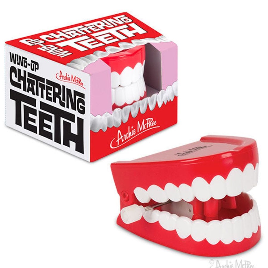 Gifts Archie McPhee | Wind-Up Chattering Teeth