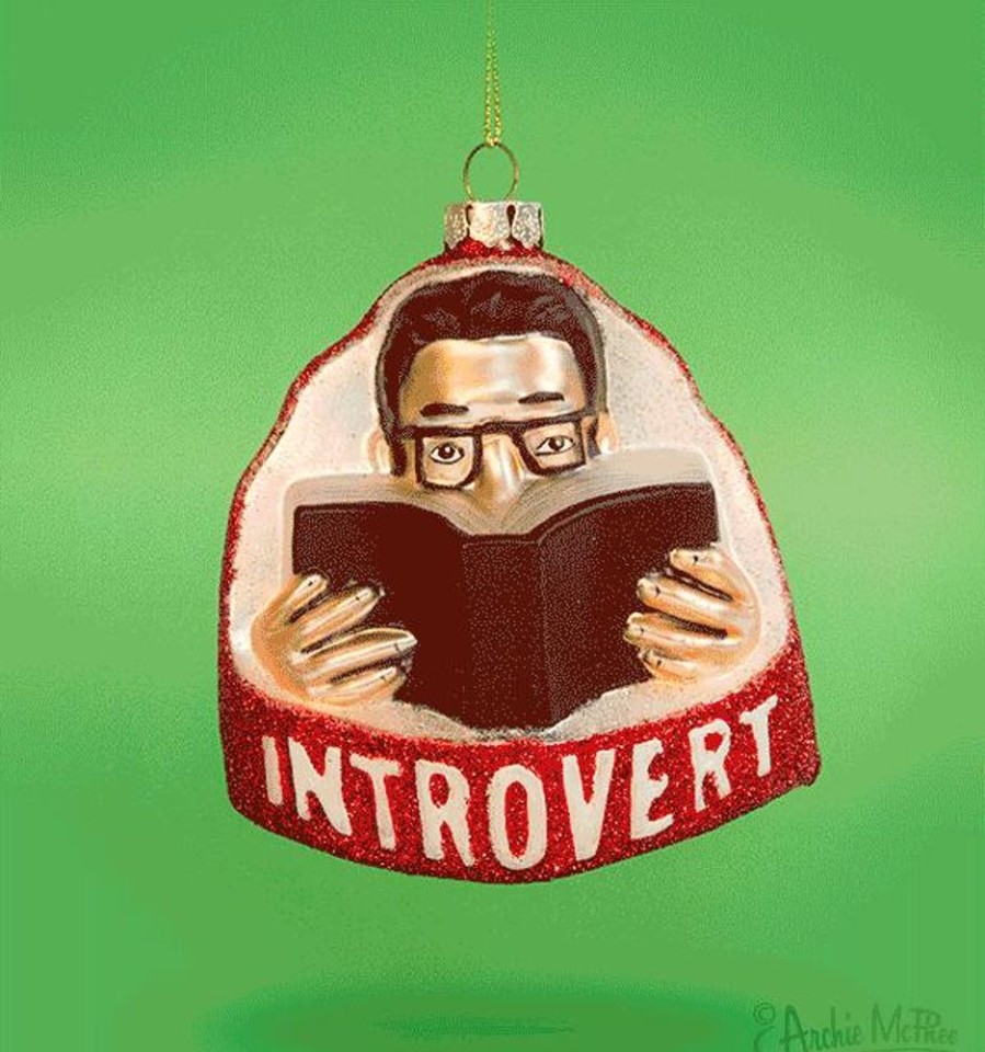 Gifts Archie McPhee | Introvert Ornament