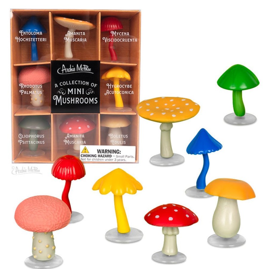 Fun Archie McPhee | Collection Of Mini Mushrooms