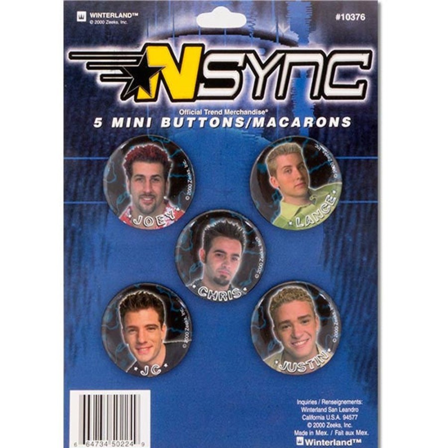 Gift, Party & Holiday Archie McPhee | Nsync Buttons