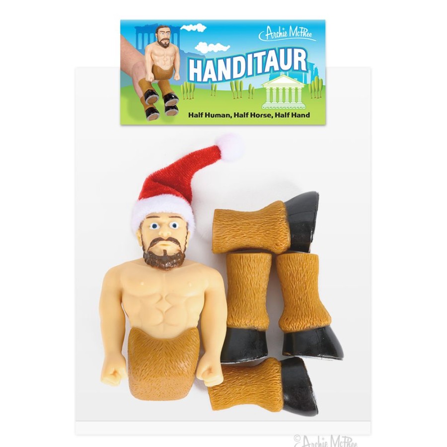 Gifts Archie McPhee | Handitaur With Santa Hat