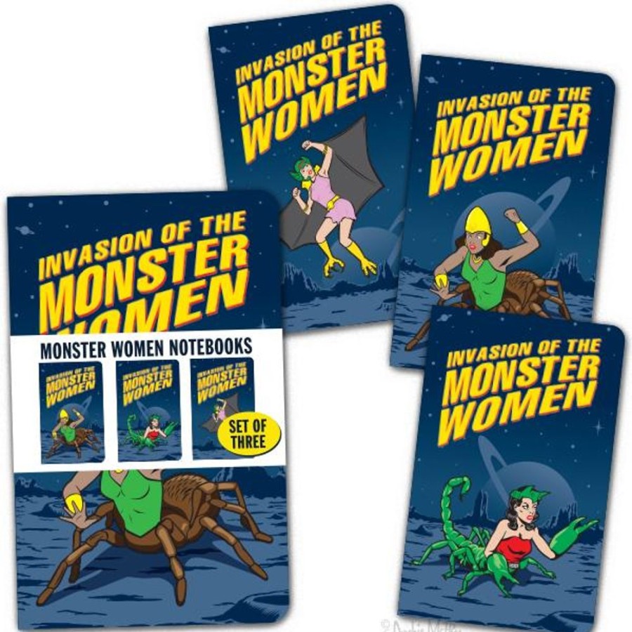 Gifts Archie McPhee | Monster Women Notebooks