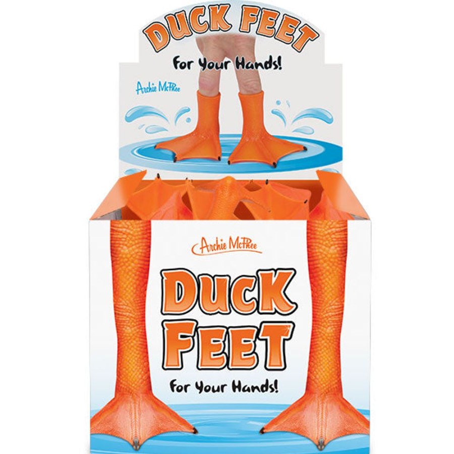 Bulk Archie McPhee | Duck Feet Finger Puppets