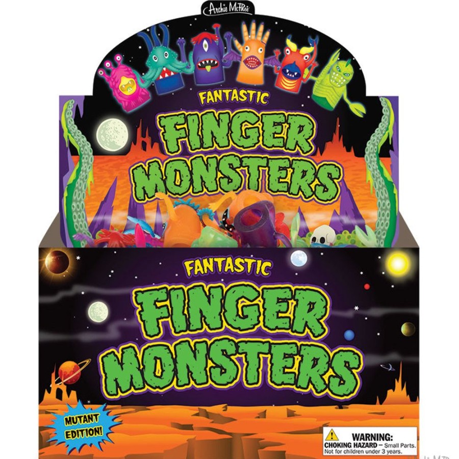 School & Office Archie McPhee | Fantastic Finger Monsters Bulk Box