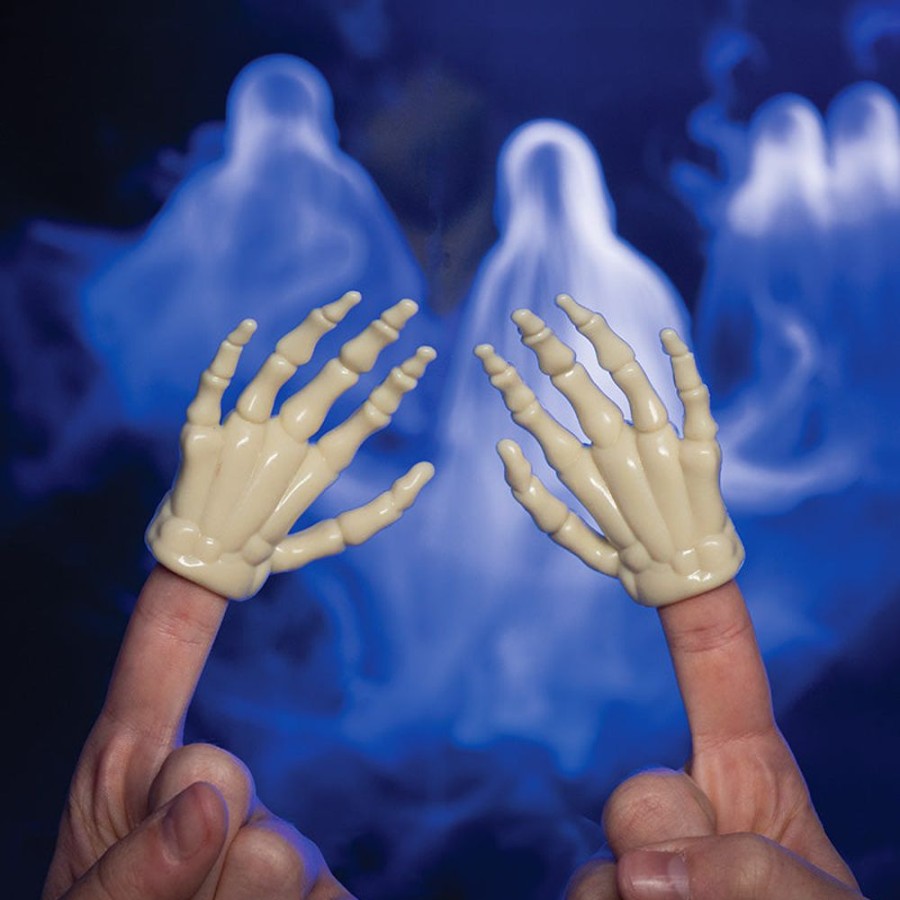 Gift, Party & Holiday Archie McPhee | Glow-In-The-Dark Skeleton Finger Hands