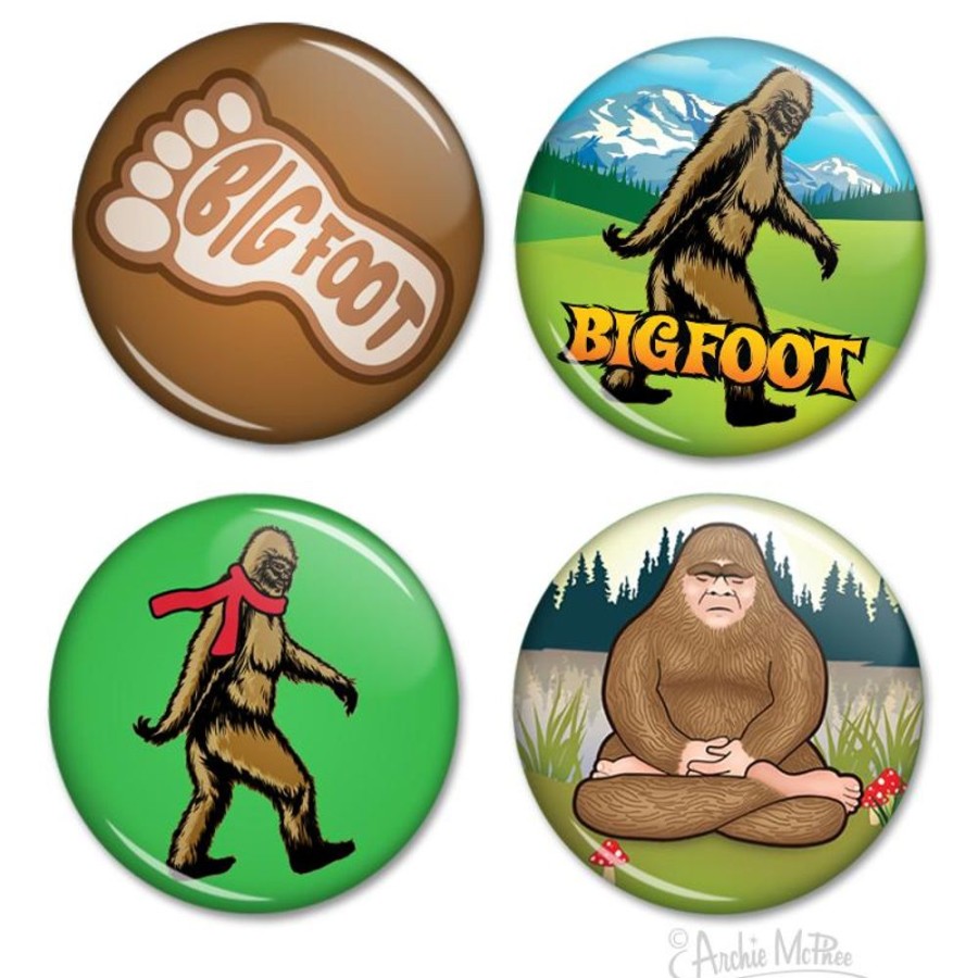 For You Archie McPhee | Bigfoot Buttons