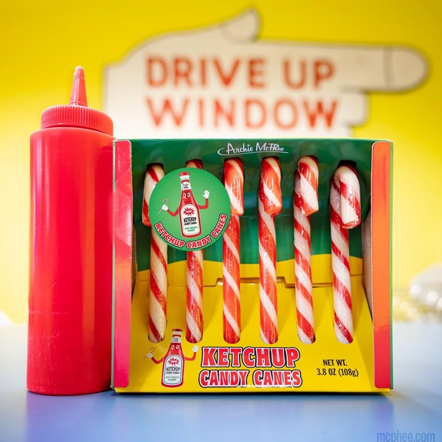 Gift, Party & Holiday Archie McPhee | Ketchup Candy Canes