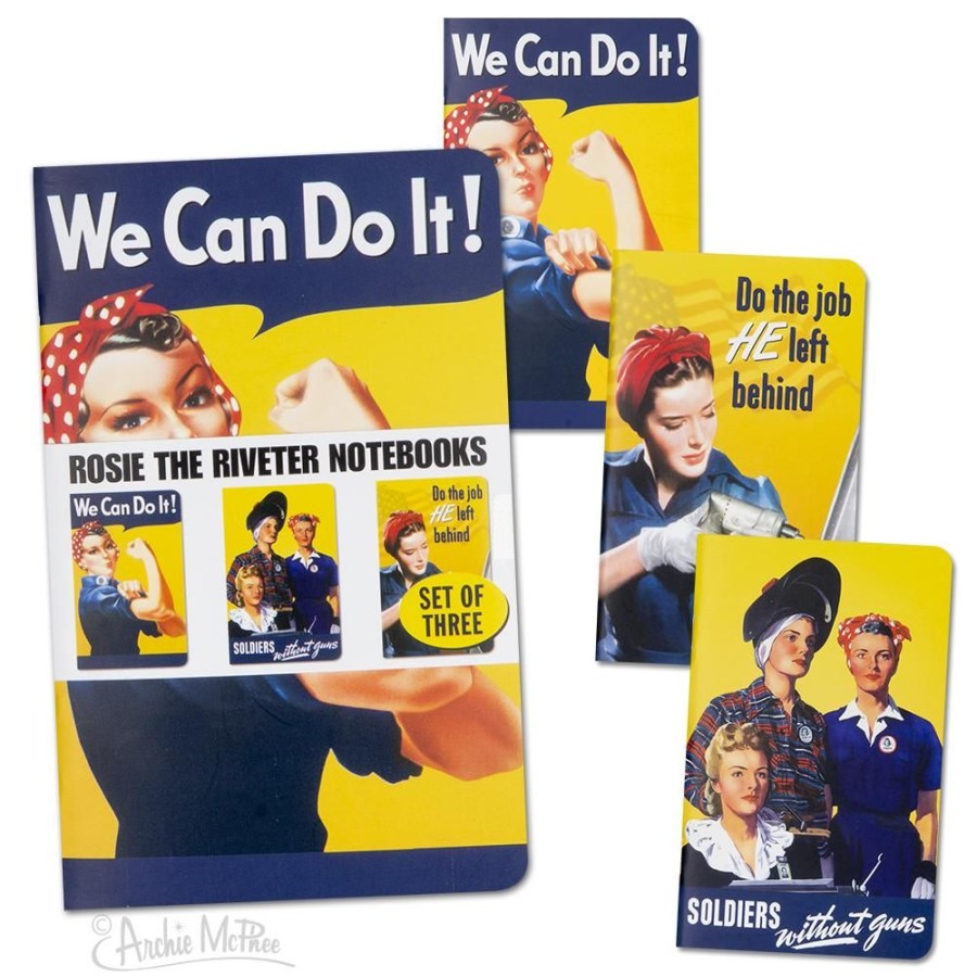 School & Office Archie McPhee | Rosie The Riveter Notebooks