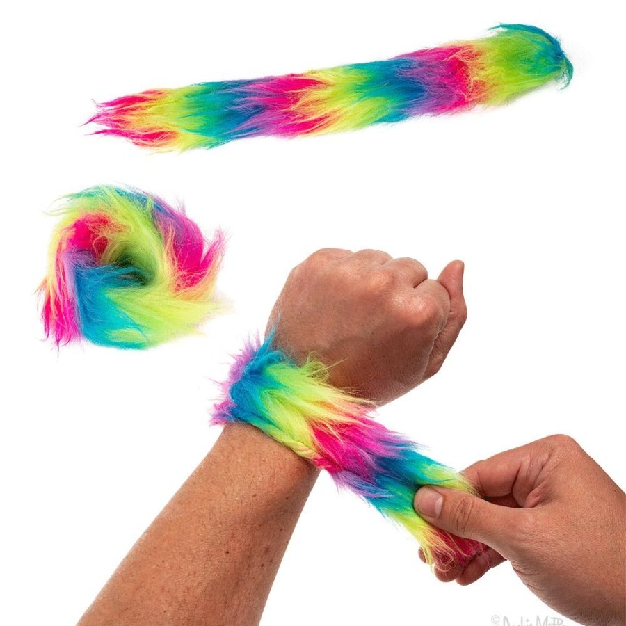 Gifts Archie McPhee | Rainbow Slap Bracelets